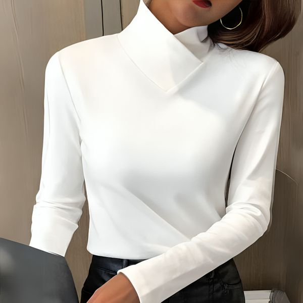 Willa | Elegant Turtleneck Long Sleeve Top