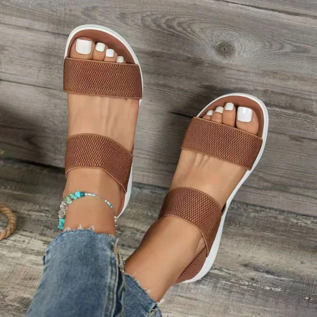 Elena | Comfort Wedge Sandals with Adjustable Straps