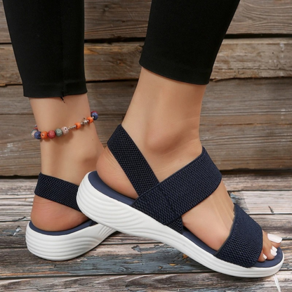 Elena | Comfort Wedge Sandals with Adjustable Straps