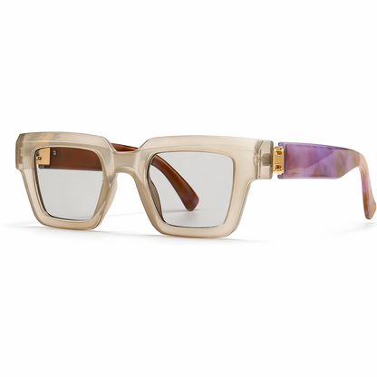 Clementine | Oversized Square Sunglasses with Tinted Lenses