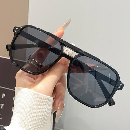 Arabella | Tortoiseshell Rectangle Sunglasses with Gradient Lenses
