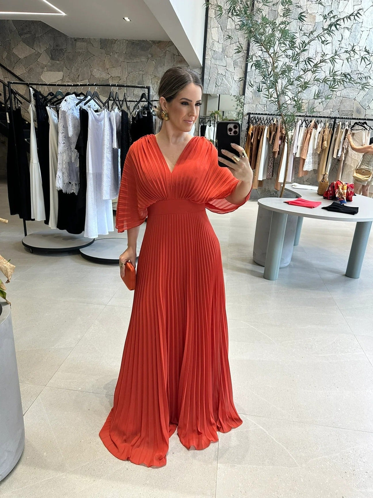 Verity | Pleated Maxi Wedding Guest Evening Dress