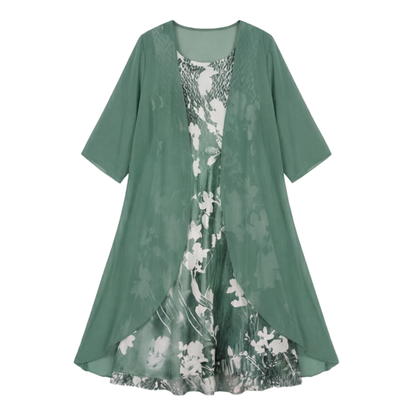 Nell | Floral Print Chiffon Two Piece Set
