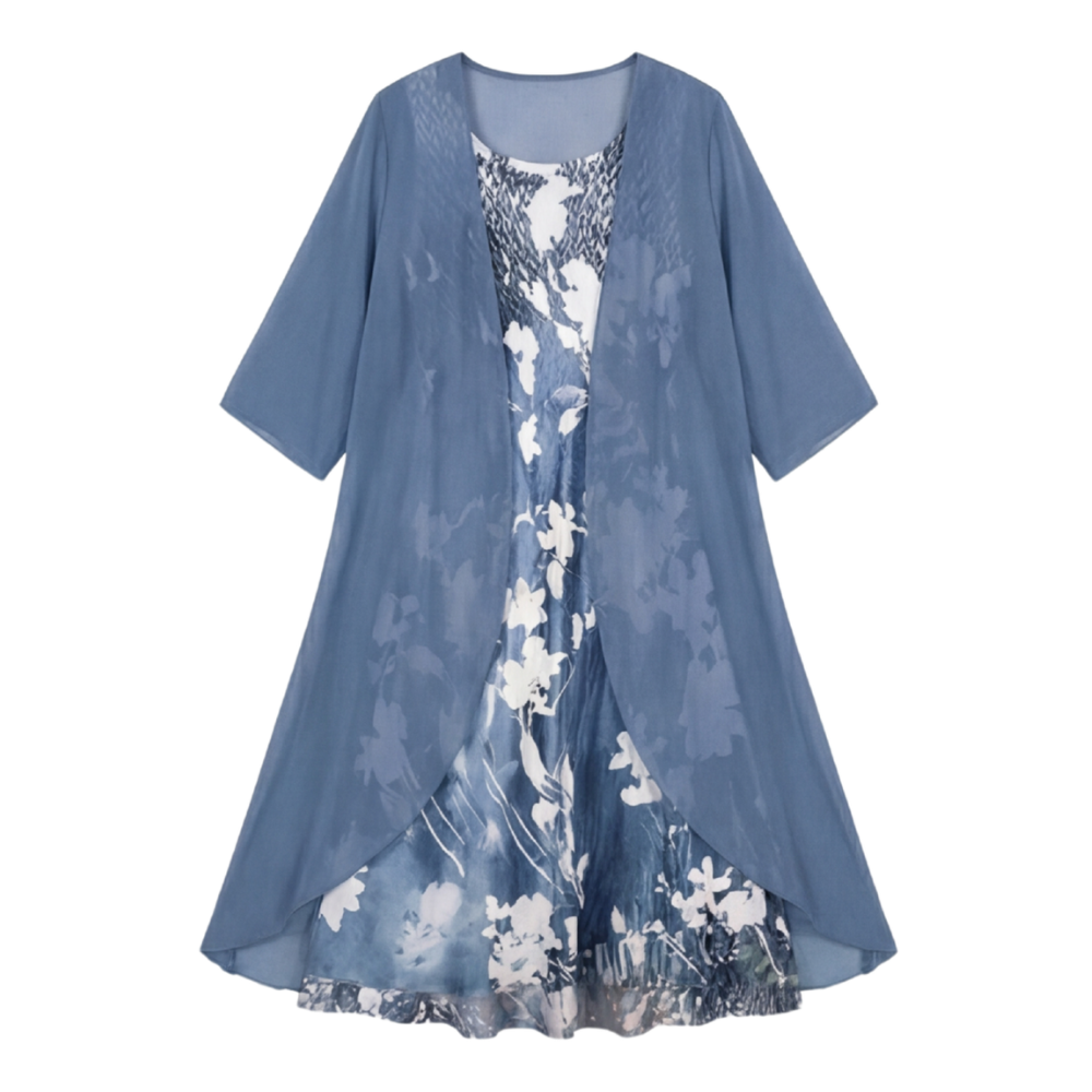 Nell | Floral Print Chiffon Two Piece Set