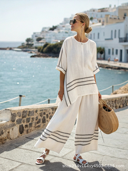 Vienna | Bamboo Linen Blend Two Piece Set