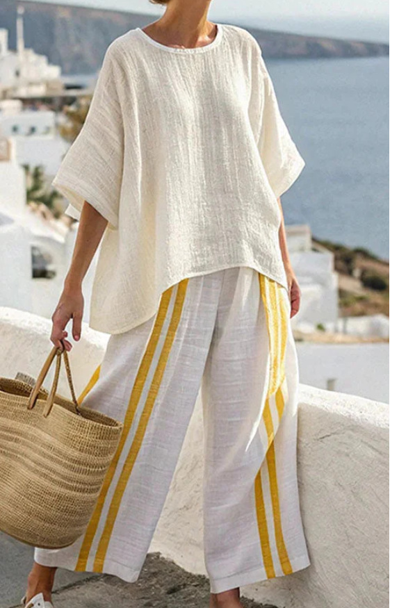Vienna | Bamboo Linen Blend Two Piece Set