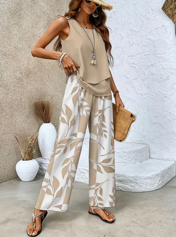 Uma | Elegant Relaxed Two Piece Matching Set
