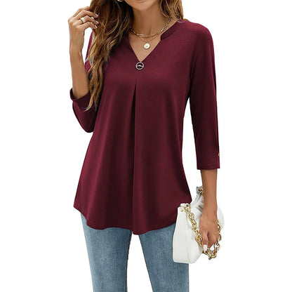 Aurelia | Elegant V-Neck Summer Top