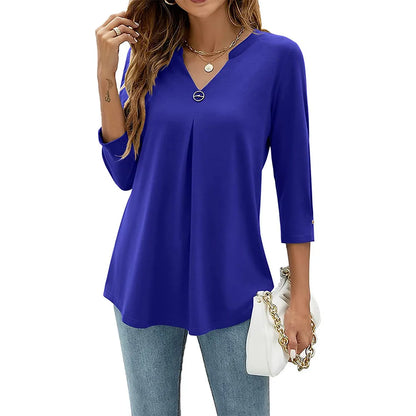 Aurelia | Elegant V-Neck Summer Top