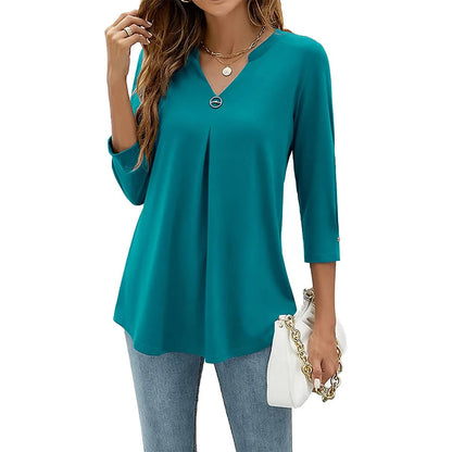 Aurelia | Elegant V-Neck Summer Top