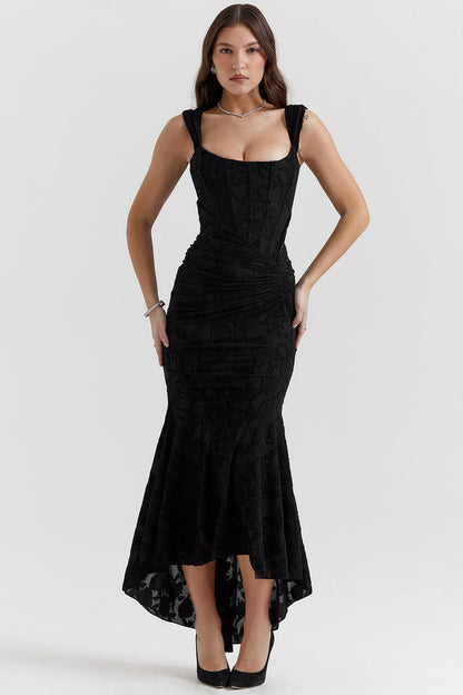 Beatrice | Corset Ruched Maxi Formal Evening Dress
