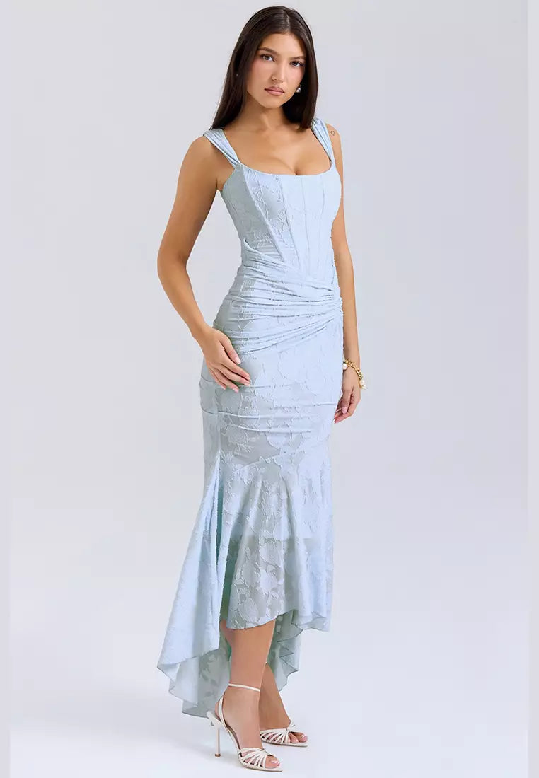 Beatrice | Corset Ruched Maxi Formal Evening Dress