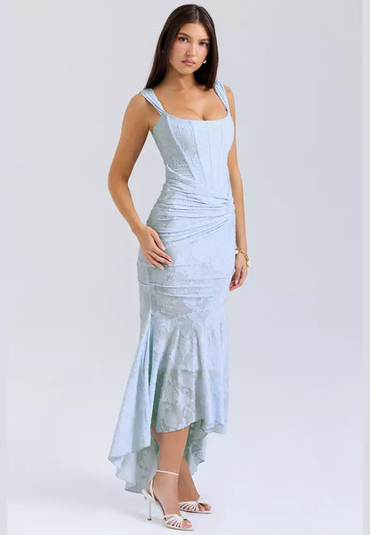Beatrice | Corset Ruched Maxi Formal Evening Dress