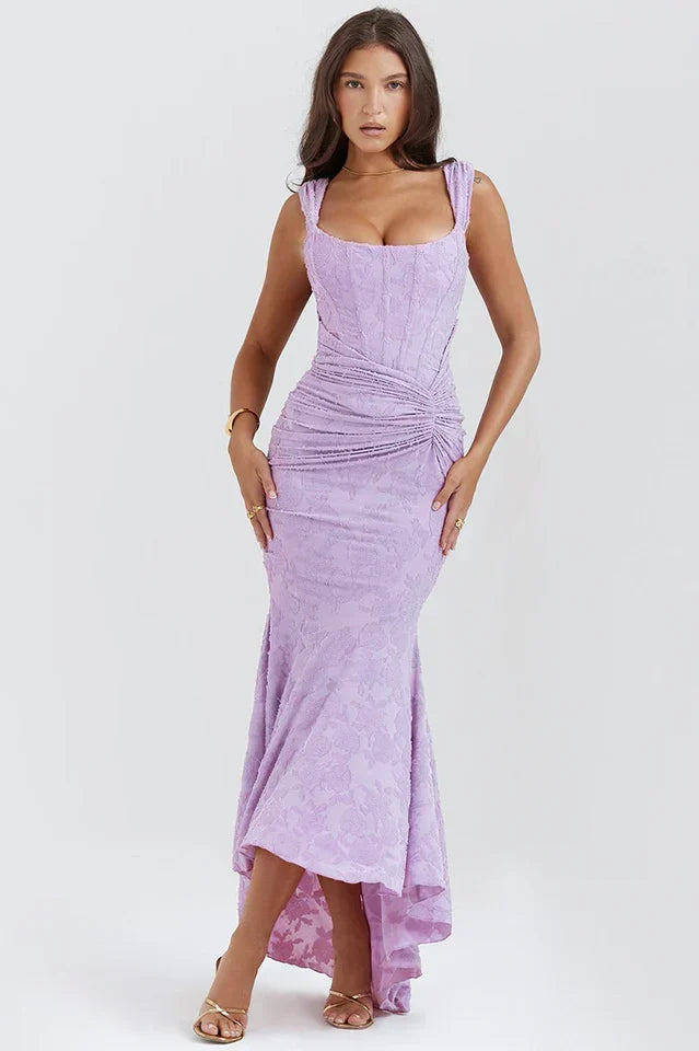 Beatrice | Corset Ruched Maxi Formal Evening Dress
