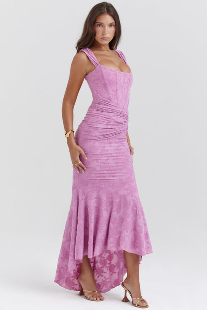 Beatrice | Corset Ruched Maxi Formal Evening Dress