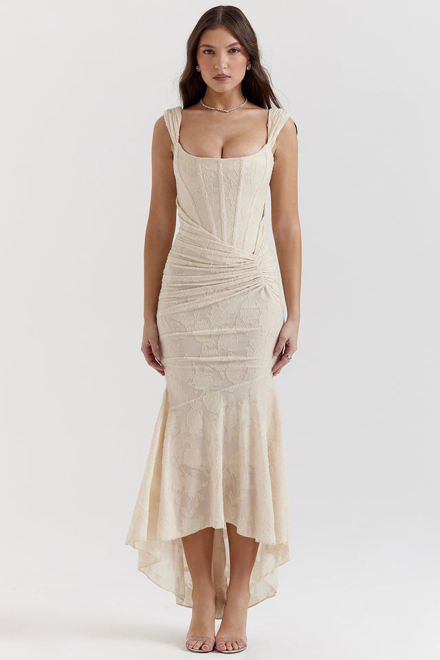 Beatrice | Corset Ruched Maxi Formal Evening Dress