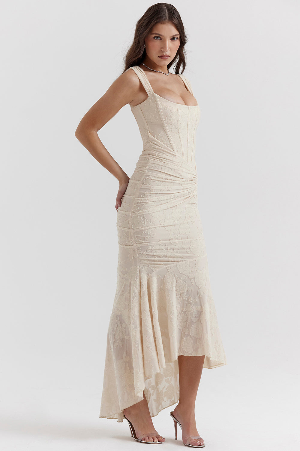 Beatrice | Corset Ruched Maxi Formal Evening Dress