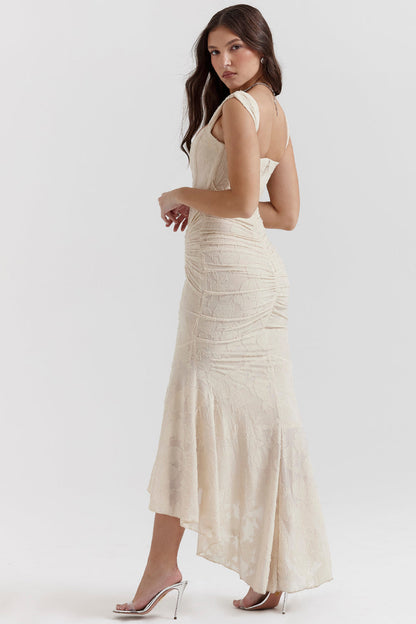 Beatrice | Corset Ruched Maxi Formal Evening Dress