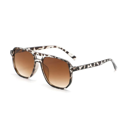 Arabella | Tortoiseshell Rectangle Sunglasses with Gradient Lenses