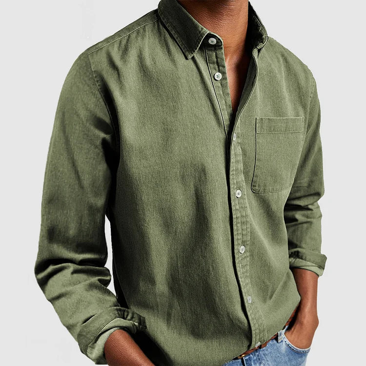 Alfie | Tailored Fit Cotton Button Up Shirt