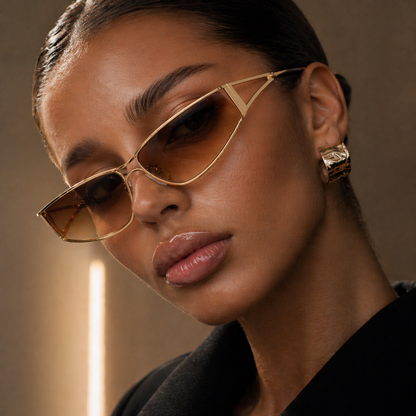 Lottie | Elegant Slim Frame Gradient Sunglasses