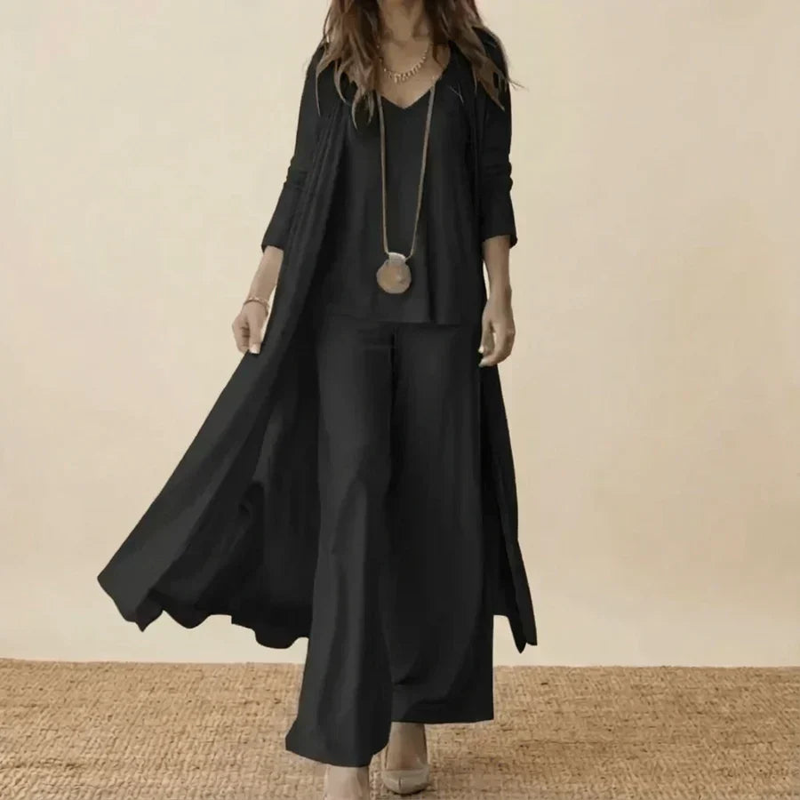 Eliza | Tunic and Wide Leg Pants Three Piece Set