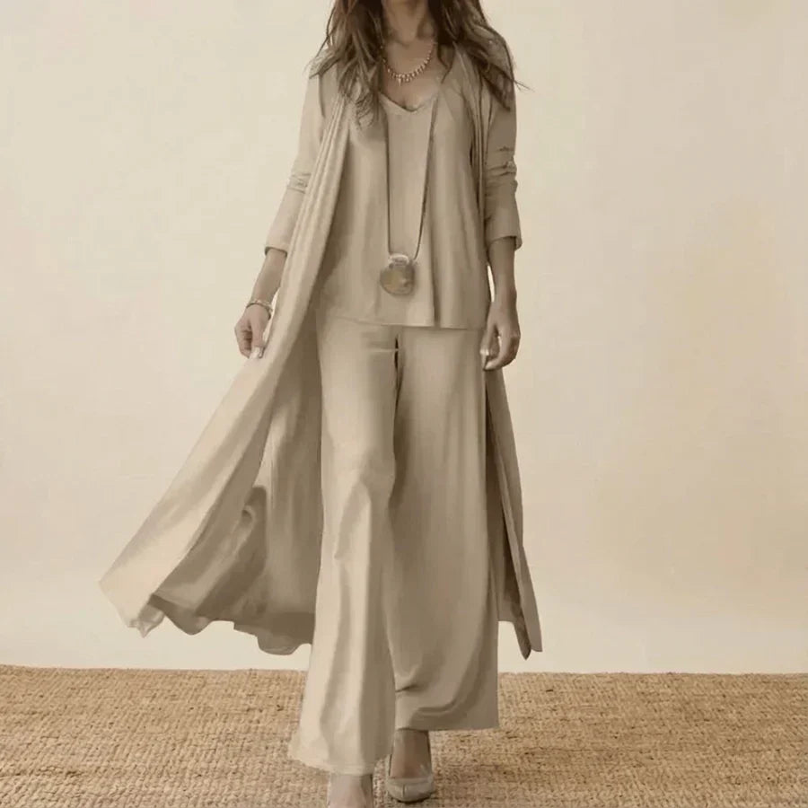 Eliza | Tunic and Wide Leg Pants Three Piece Set