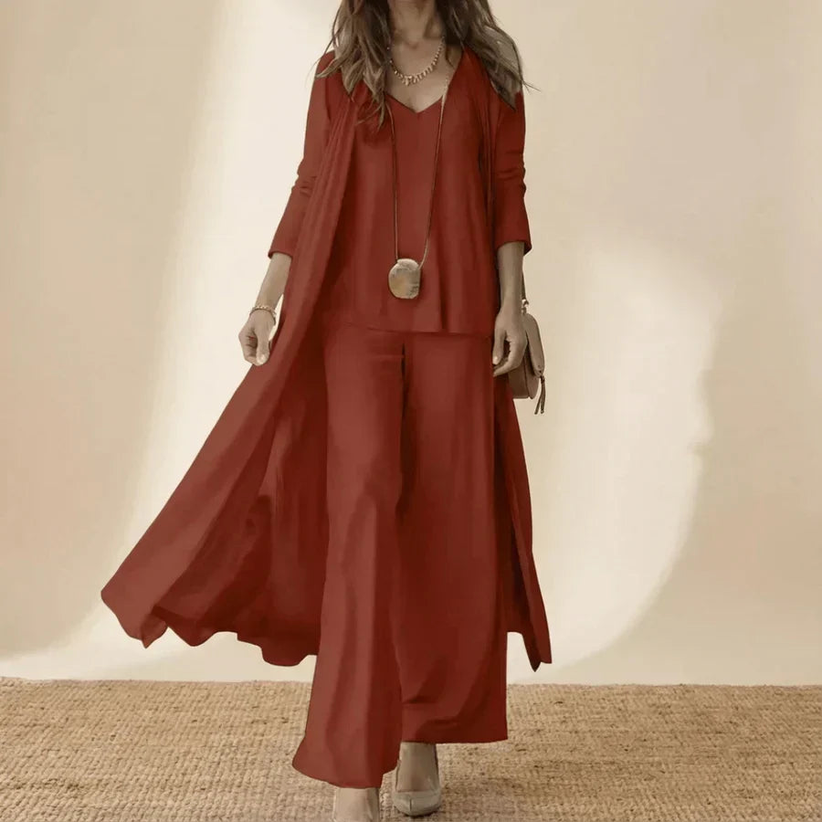 Eliza | Tunic and Wide Leg Pants Three Piece Set