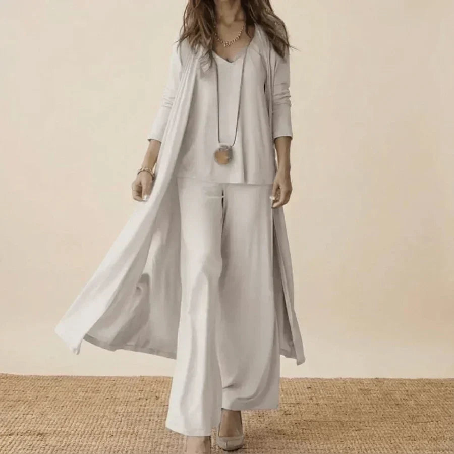 Eliza | Tunic and Wide Leg Pants Three Piece Set