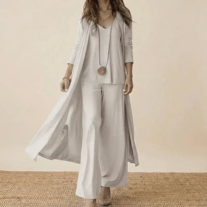 Eliza | Tunic and Wide Leg Pants Three Piece Set