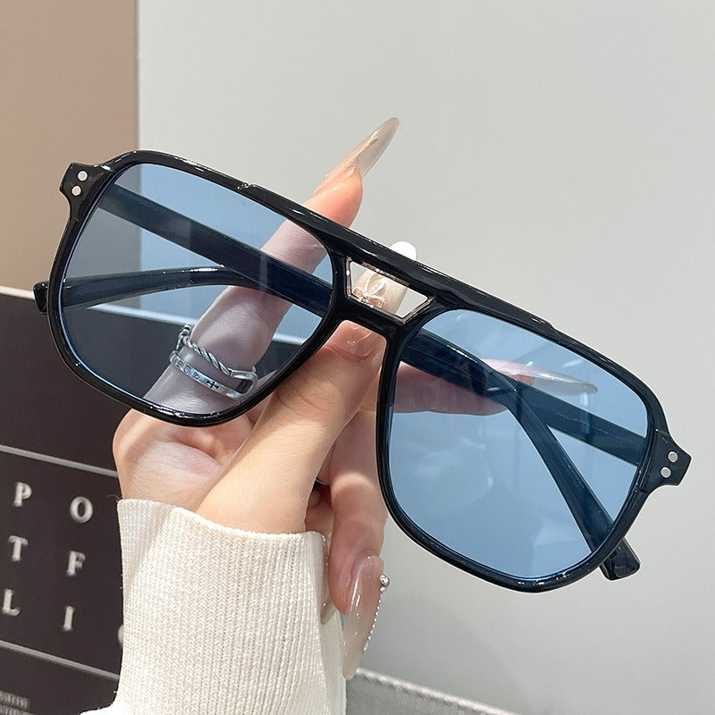 Arabella | Tortoiseshell Rectangle Sunglasses with Gradient Lenses