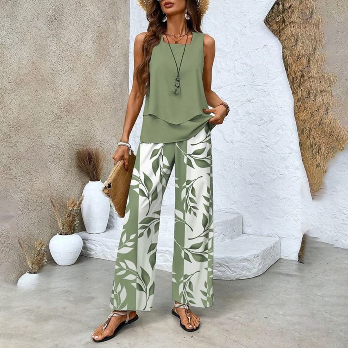 Uma | Elegant Relaxed Two Piece Matching Set