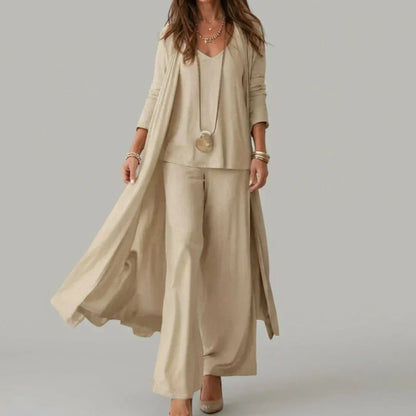 Eliza | Tunic and Wide Leg Pants Three Piece Set