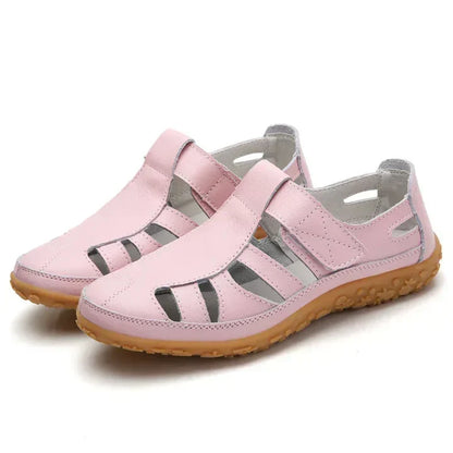 Margot | Orthopedic Closed Toe Wedge Sandals with Velcro Strap