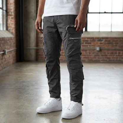 Tristan | Beltless Utility Cargo Pants