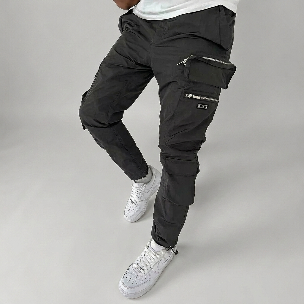 Tristan | Beltless Utility Cargo Pants