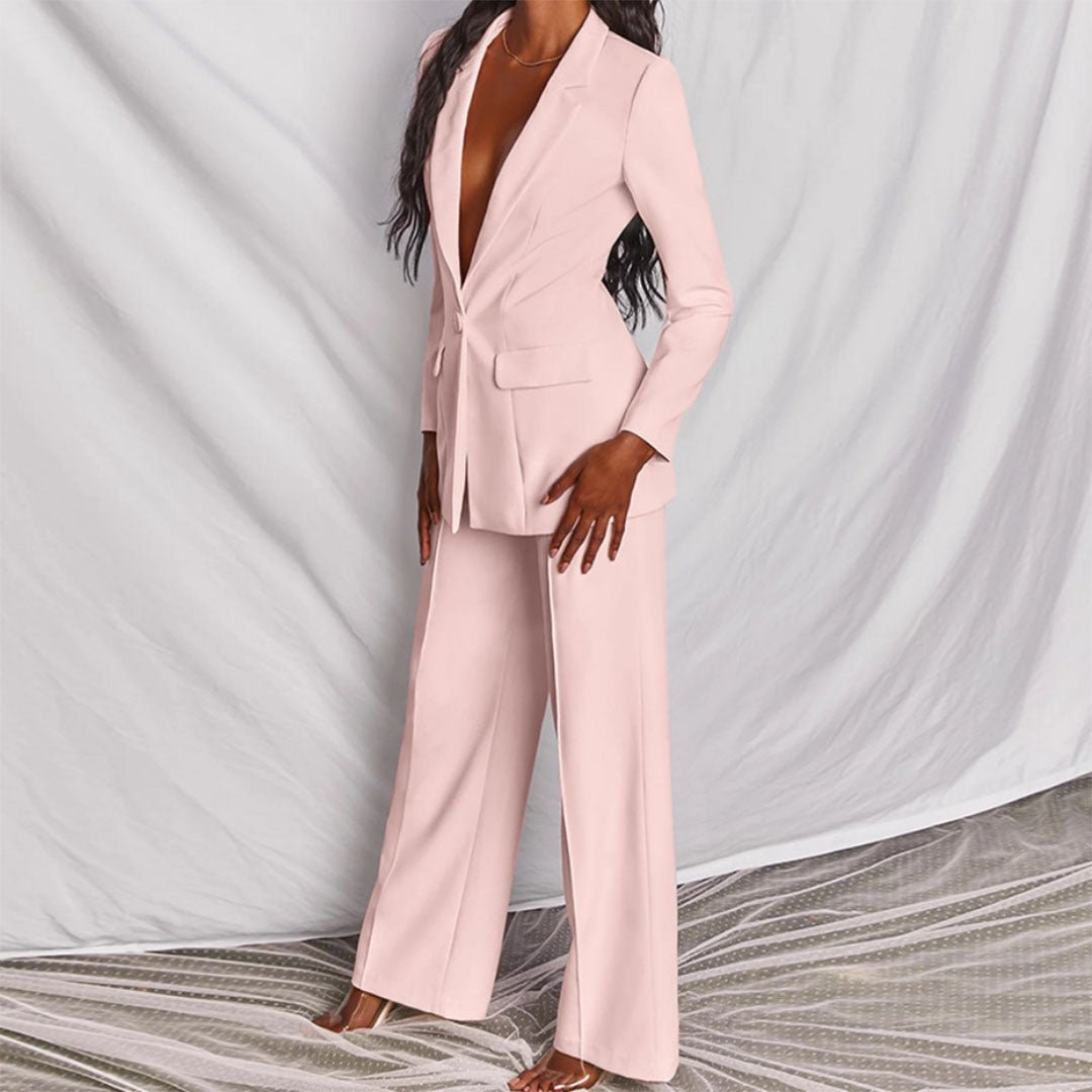 Ingrid | Blazer and Tailored Trousers Two Piece Pant Suit