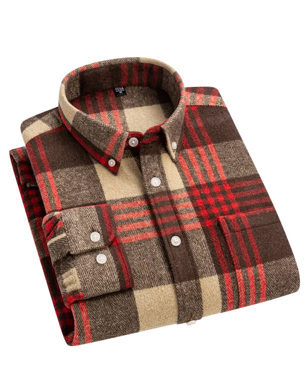 Zach | Relaxed Fit Checked Cotton Button Down Shirt