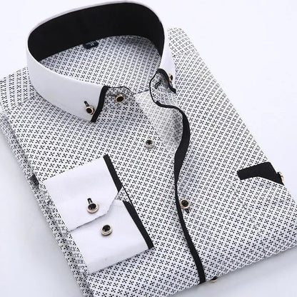 Will | Slim Fit Long Sleeve Contrast Collar Shirt