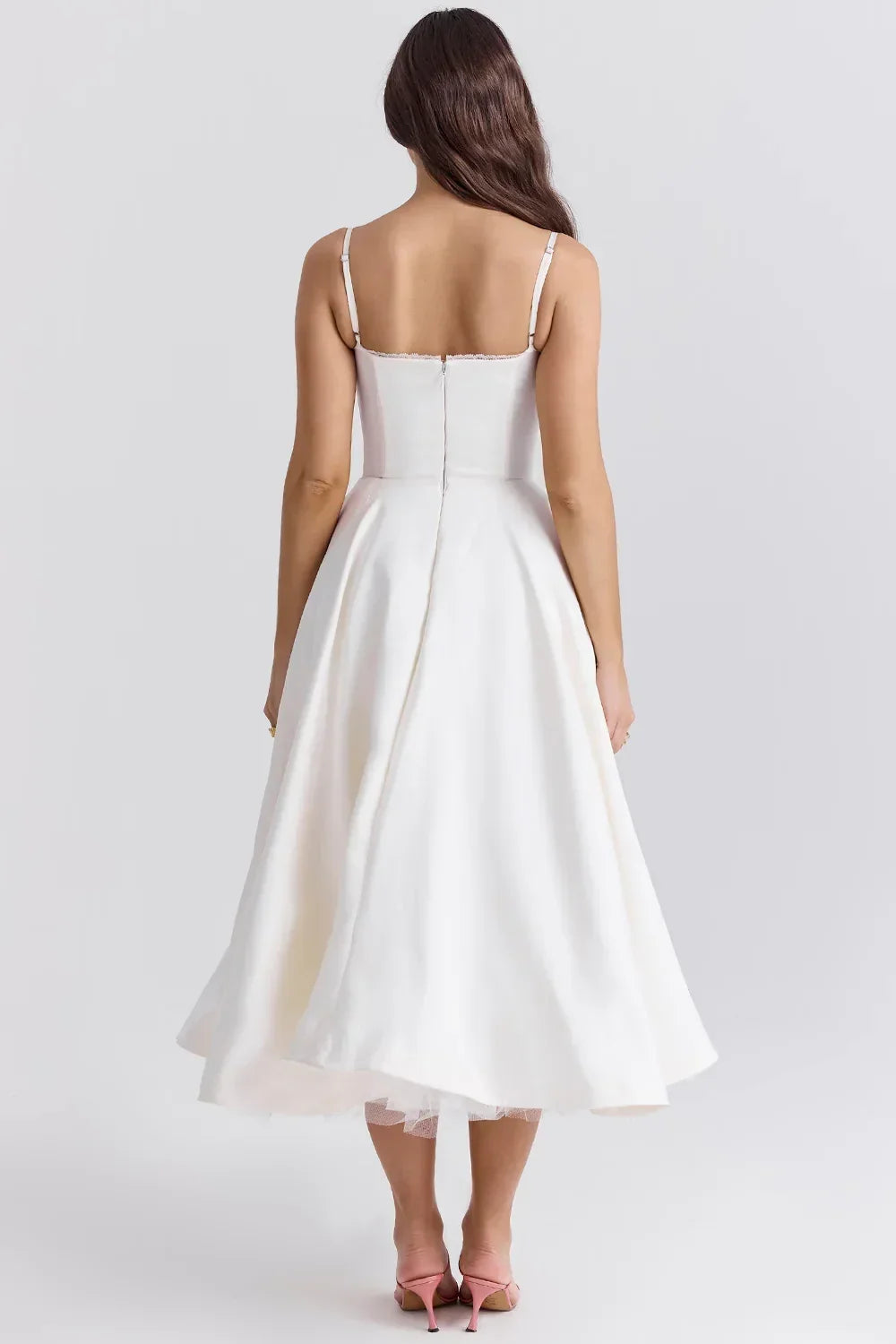 Cordelia | Full Skirt Midi Cocktail Dress