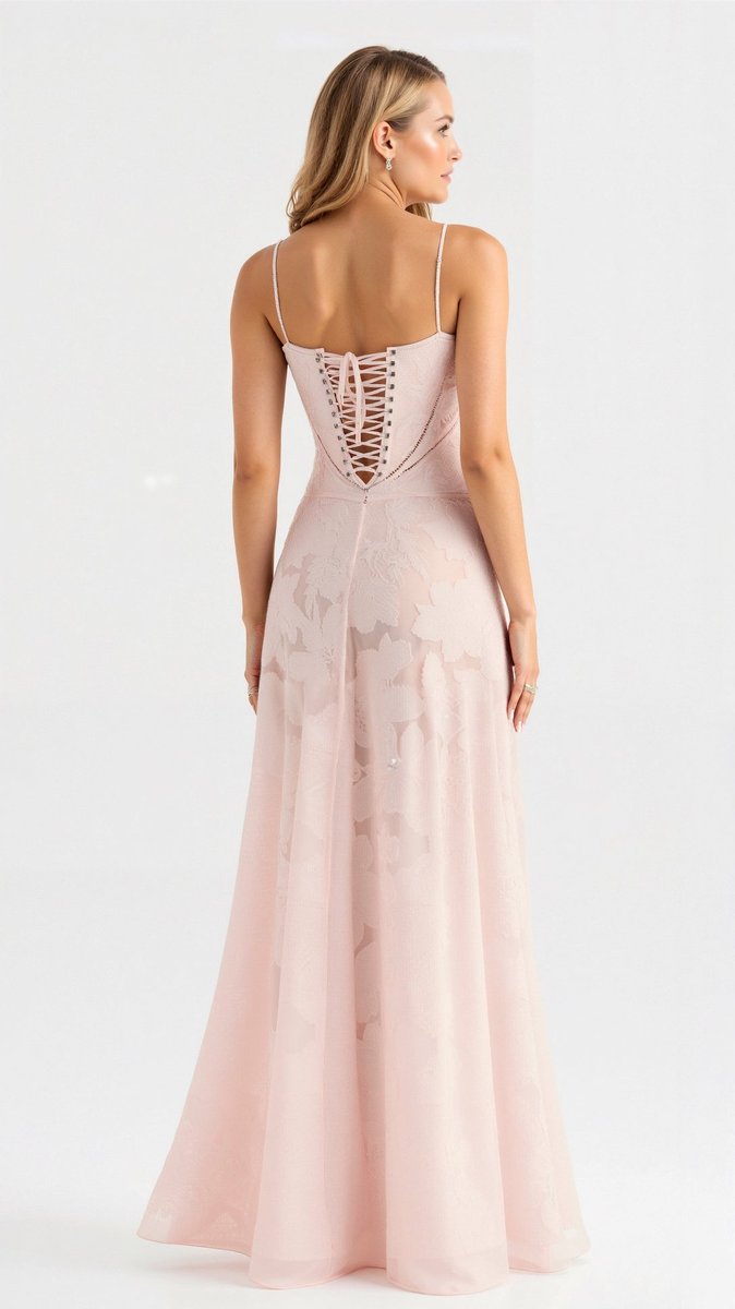 Juniper | Floral Lace Bustier Maxi Evening Gown