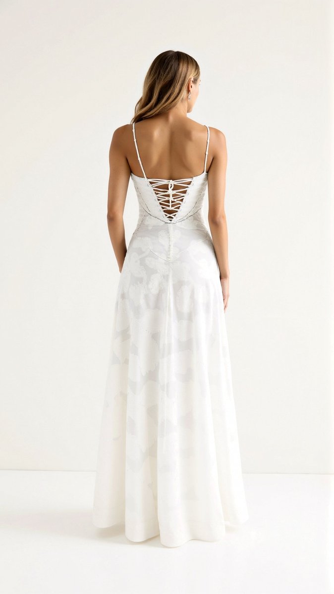 Juniper | Floral Lace Bustier Maxi Evening Gown