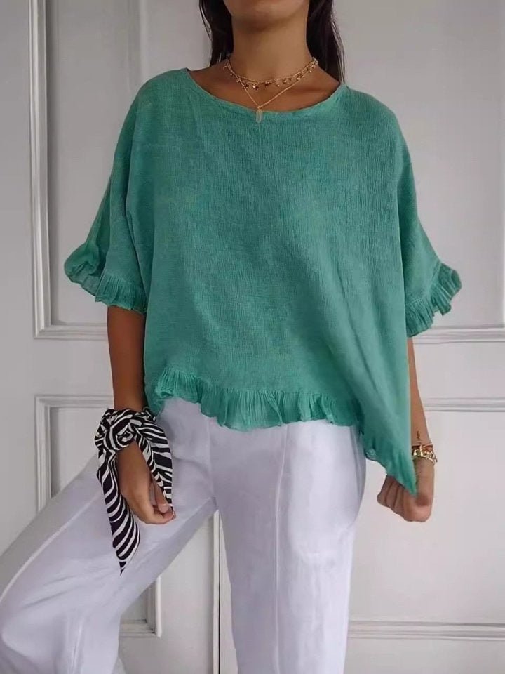 Xanthe | Lightweight Fringe Detail Casual Blouse