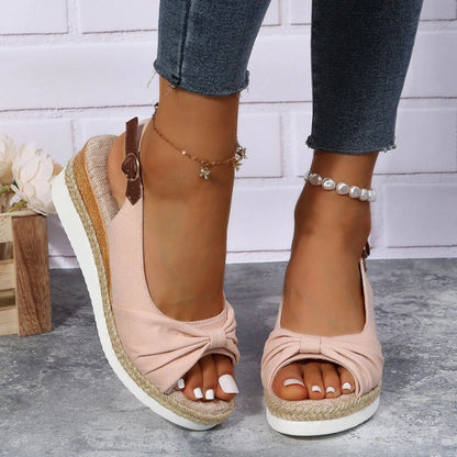 Bridget | Slingback Espadrille Wedge Sandals with Open Toe