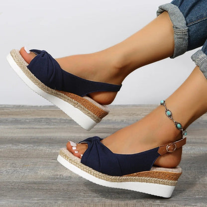 Bridget | Slingback Espadrille Wedge Sandals with Open Toe