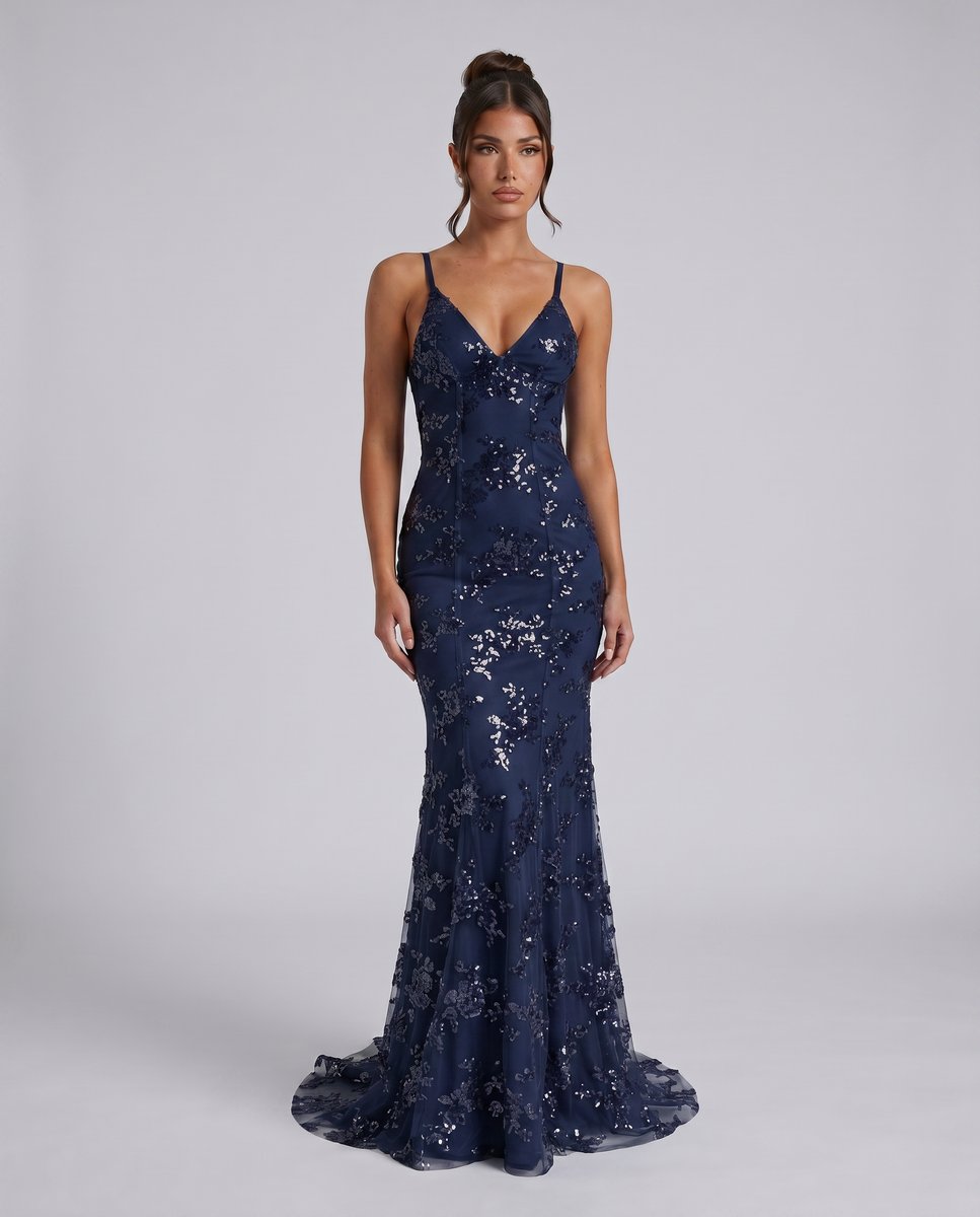 Rosalind | Sequin Mermaid Maxi Formal Evening Gown